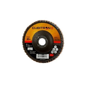 3M Cubitron II 967A Type 29 Flap Disc 55617 - Ceramic Aluminum Oxide - 4 in - 40+ - Coarse