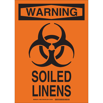 Picture of Brady B-140 Fiberglass / Polyester / Vinyl Rectangle Orange Hazardous Material Sign part number 14686 (Main product image)