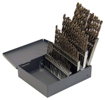 Picture of Chicago-Latrobe 550 #1-#60 135° Right Hand Cut M42 High-Speed Steel - 8% Cobalt Heavy-Duty Jobber Drill 57853 (Main product image)