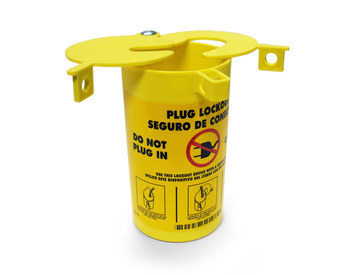 Picture of Brady Prinzing Yellow Polypropylene Electrical Plug Lockout (Main product image)