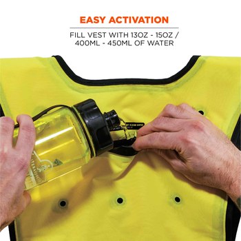 Ergodyne Chill-Its Cooling Vest 6687 12685 - Size Large/XL - Lime