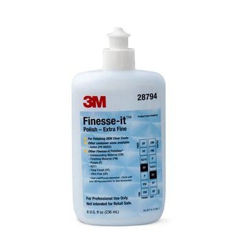 3M Finesse-It 28794 Polishing Compound, 8 oz, Extra Fine Grade