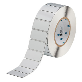 Picture of Brady Silver Polyester Thermal Transfer THTEP-173-593-.5SL Die-Cut Thermal Transfer Printer Label Roll (Main product image)