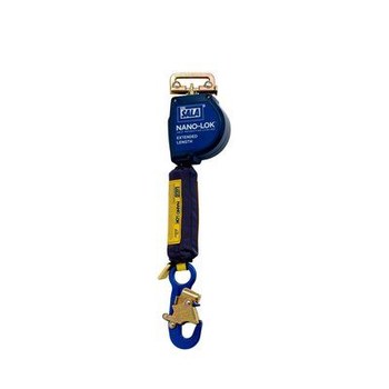 Picture of DBI-SALA Nano-Lok Quick Connect 3101587 Black Dyneema/Polyester Webbing Self-Retracting Lifeline (Main product image)