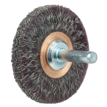 Weiler Polyflex 35305 Wheel Brush - 2 in Dia - Encapsulated Crimped Steel Bristle