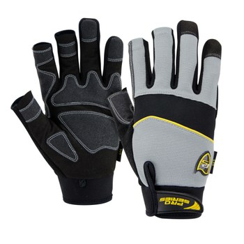 Picture of West Chester Pro Series 3x2 86700 Black/Gray XL PVC/Synthetic Leather Full Fingered Work Gloves (Main product image)