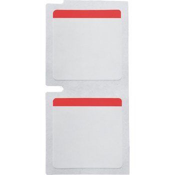 Brady B33-179-494-RD Thermal Transfer Printable Labels - 1 in x 1 in - Polyester - Red / White - B-494 - 60963