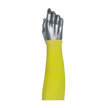 Picture of PIP Kut Gard 10-KS14 Yellow Cotton/Kevlar Cut-Resistant Arm Sleeve (Main product image)