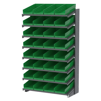 Akro-Mils Fixed Rack APRS18158, Gray, 8 Shelves | RSHughes.com