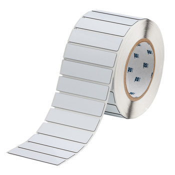 Picture of Brady White Polyester Thermal Transfer THTEP-175-593-.5 Die-Cut Thermal Transfer Printer Label Roll (Main product image)