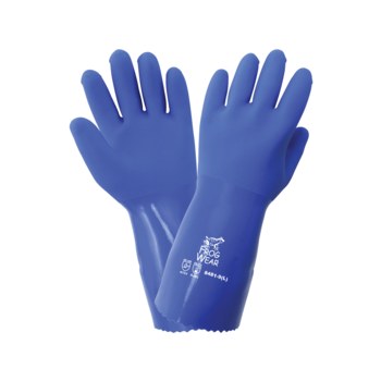 Global Glove FrogWear 8481 Large Chemical-Resistant Gloves - 12 in Length - Rough Finish - 8481-9(L)