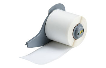 Picture of Brady White Indoor Nylon Thermal Transfer M71C-1900-499 Continuous Thermal Transfer Printer Label Roll (Main product image)