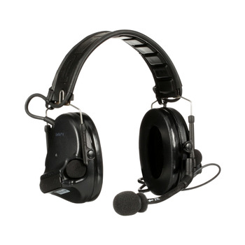 3M PELTOR SwatTac V MT20H682FB-47 SV Black Communication Headset - Foldable - A-Band - Battery Powered - 23 dB NRR - 076308-94597