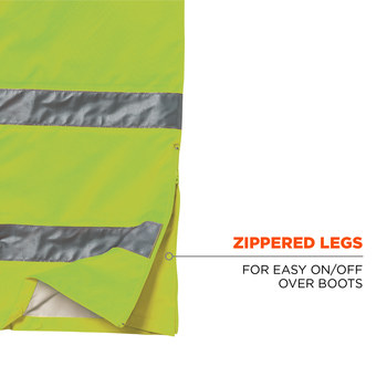Ergodyne Glowear High-Visibility Pants 8925 24454 - Size Large - High-Visibility Lime
