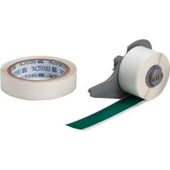 Picture of Brady Toughstripe Green Self-Laminating Polyester Thermal Transfer M71-1000-483-GN-KT Continuous Thermal Transfer Printer Label Roll (Main product image)