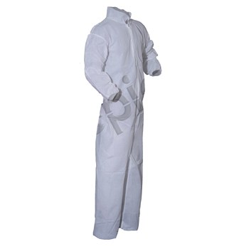 Picture of Epic White 4XL Polypropylene Cleanroom Coveralls (Main product image)