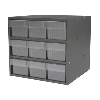 Picture of Akro-Mils AD1817C68 Akrodrawers 60 lb Charcoal Gray Powder Coated, Textured Stackable Super Modular Cabinet (Main product image)