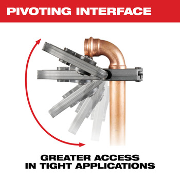 Milwaukee M18 FORCE LOGIC Press Tools Pivoting Press Ring 49-16-2655X - 2 in Capacity