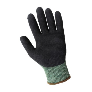 Global Glove Vise Gripster C.I.A. CIA677 Green Large Cut-Resistant Gloves - ANSI A7 Cut Resistance - Nitrile Coating - CIA677-9(L)
