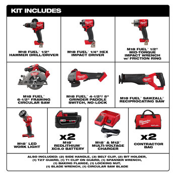 M18 fuel hammer online drill combo