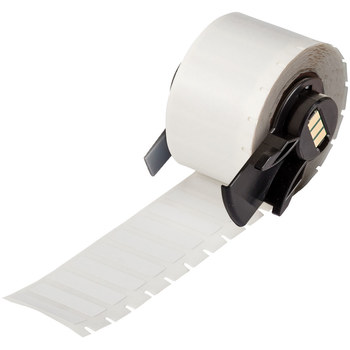 Picture of Brady White Polyvinylfluoride Thermal Transfer M6-15-437 Self-Extinguishing Wire & Cable Labels (Main product image)