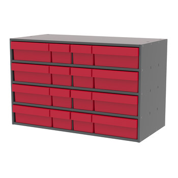 Picture of Akro-Mils AD3517CAST2 Akrodrawers 120 lb Charcoal Gray Powder Coated, Textured Stackable Cabinet (Main product image)