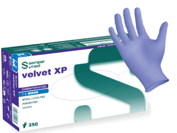 Picture of Sempermed StarMed Ultra Nitrile Purple Large Nitrile Powder Free Disposable General Purpose & Examination Gloves (Main product image)