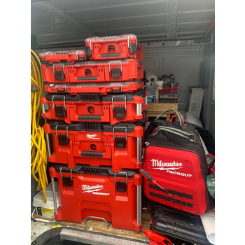 Milwaukee PACKOUT Red Compact Organizer - 9.72 in Length - 15.24 in Wide - 48-22-8435