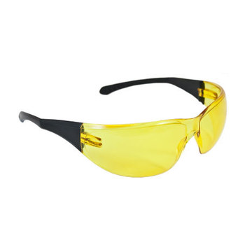 Picture of Bouton Optical Directflex 250-29-00 Yellow Black Universal Polycarbonate Standard Safety Glasses (Main product image)