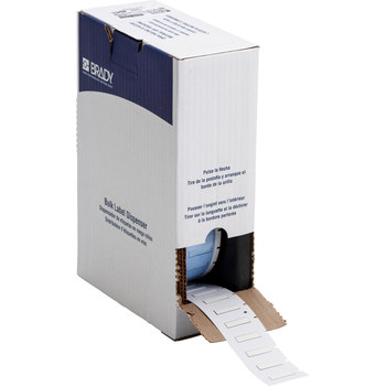 Picture of Brady Permasleeve White Heat-Shrinkable, Self-Extinguishing Polyolefin Thermal Transfer BM71-125-1-342 Die-Cut Thermal Transfer Printer Sleeve (Main product image)