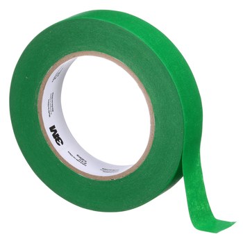 3M UV Resistant Green Masking Tape, 24 mm x 55 m, 48 Rolls/Case - Strobels  Supply