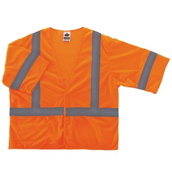 Ergodyne Glowear High-Visibility Vest 8310HL 22015 - Size Large/XL - High-Visibility Orange