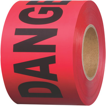 Shurtape BT 100 Red Barricade Tape - 3 in Width x 1000 ft Length - 2 - 3 mil Thick - SHURTAPE 232532