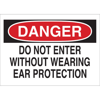 Picture of Brady B-120 Fiberglass Reinforced Polyester Rectangle White English PPE Sign part number 69105 (Main product image)