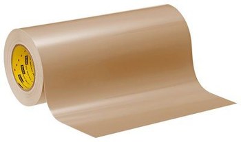 3M 520 Tan Sandblast Stencil - 12 1/2 in Width x 10 yd Length - 1.1 mil Thick - 86096