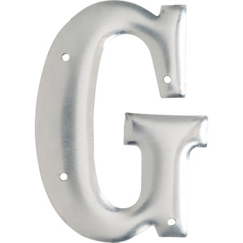 Picture of Brady Silver Embossed Aluminum 1600-G Letter Label (Main product image)