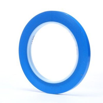 3M 471 Blue Marking Tape - 1/4 in Width x 36 yd Length - 5.2 mil Thick - 61192