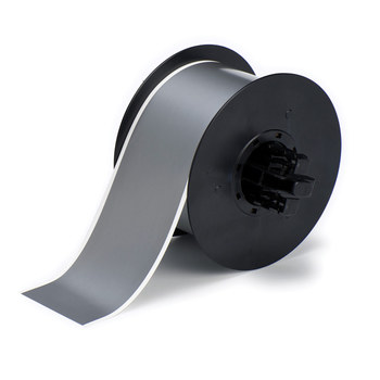 Picture of Brady Gray Indoor / Outdoor Polyester Thermal Transfer B30C-2250-569-GY Continuous Thermal Transfer Printer Label Roll (Main product image)