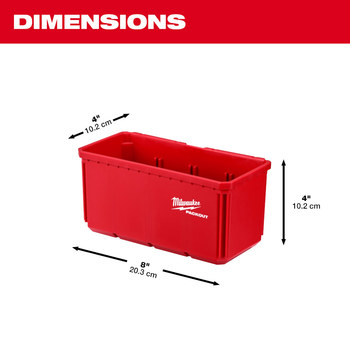Milwaukee PACKOUT 7.3 in Bin Organizer 48-22-8063 - Polymer