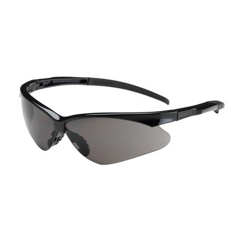 Picture of Bouton Optical Adversary 250-28-00 Gray Black Universal Polycarbonate Standard Safety Glasses (Main product image)