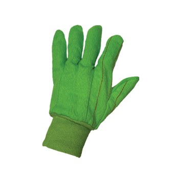 Global Glove C18 Green Large Cotton Work Gloves - C18GRC/LG