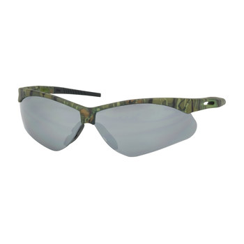 Picture of Bouton Optical Anser 250-AN Silver Mirror Camouflage Universal Polycarbonate Safety Glasses (Main product image)
