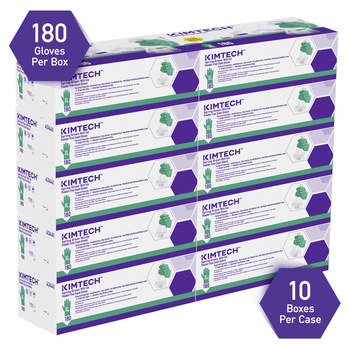 Kimtech Spring Green XL Powder Free Disposable Gloves - 4.7 mil Thick - 43441