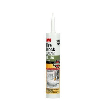 3M FB 136 Firestop Sealant Gray Paste 10.1 fl oz Cartridge 3M Fire Blocks - 16591
