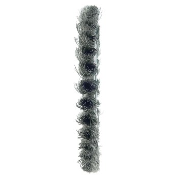 Weiler 08155 Wheel Brush - 8 in Dia - Knotted - Standard Twist Steel Bristle