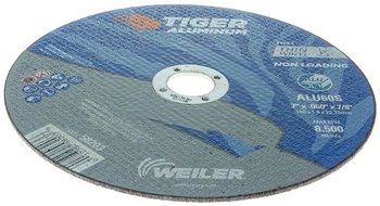 Weiler Tiger Aluminum Cutting Wheel 58203 - 7 in - Aluminum Oxide - 60 - S