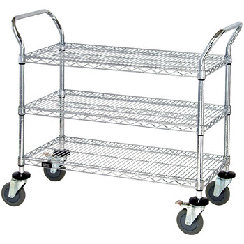 Picture of WSC4818383 Silver Wire Heavy-Duty Wire Cart (Main product image)