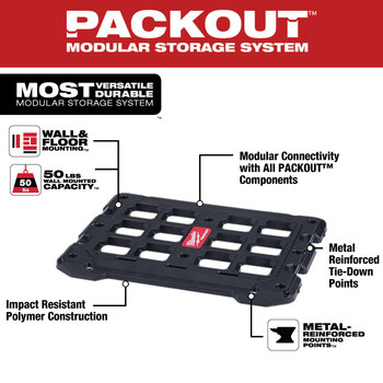 Milwaukee PACKOUT 1.1 in Mounting Plate 48-22-8485 - Polymer