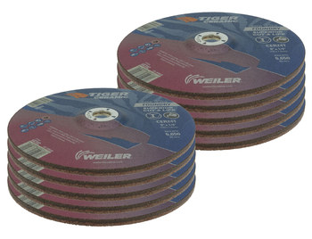 Weiler Tiger Ceramic Depressed-Center Grinding Wheel 68392 - 9 in - Ceramic - 30 - T