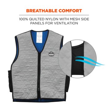 Ergodyne Chill-Its Cooling Vest 6665 12544 - Size Large - Gray